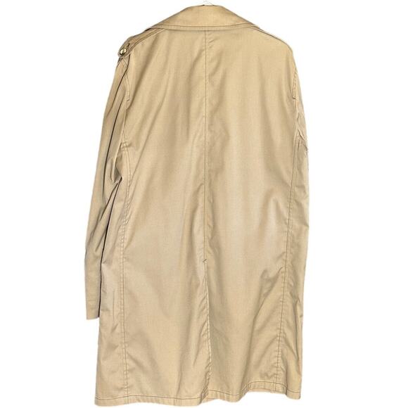Vintage Best Season Mate All Weather Tan Trench Coat Size L - Picture 2 of 5